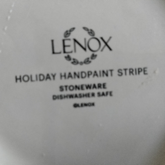 Lenox Christmas striped jug - ceramic - Picture 3 of 4